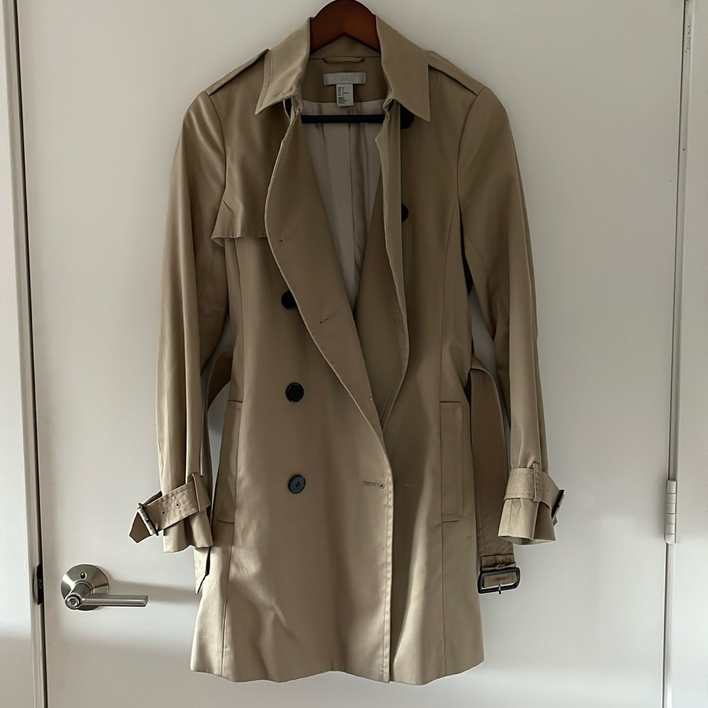 H&M trench coat size 4
